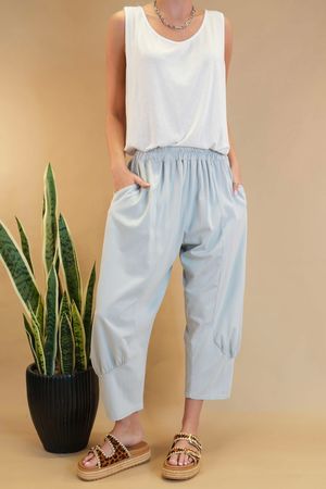 Made in Italy Jo Jo Quirky Classic Cocoon Pant Dove
